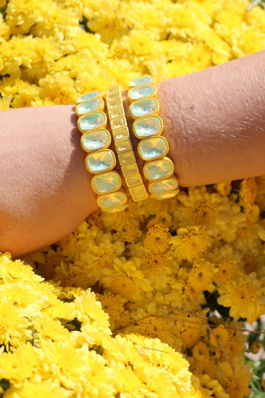 Candy Gem Bracelet, Yellow Block