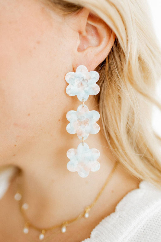 Zoey - Mint Shell - Earrings - Magpies Paducah