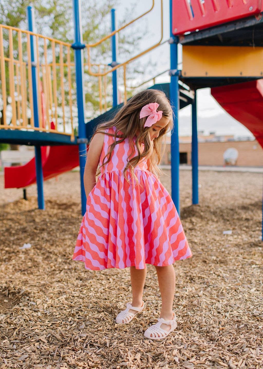 Tank Dress in Crinkle | girls Pocket Twirl Dress - Magpies Paducah