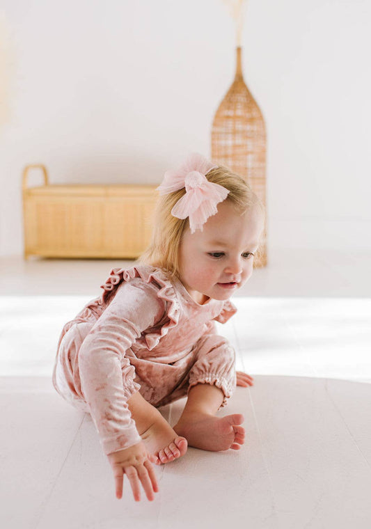 Mabel Romper in Crushed Blush