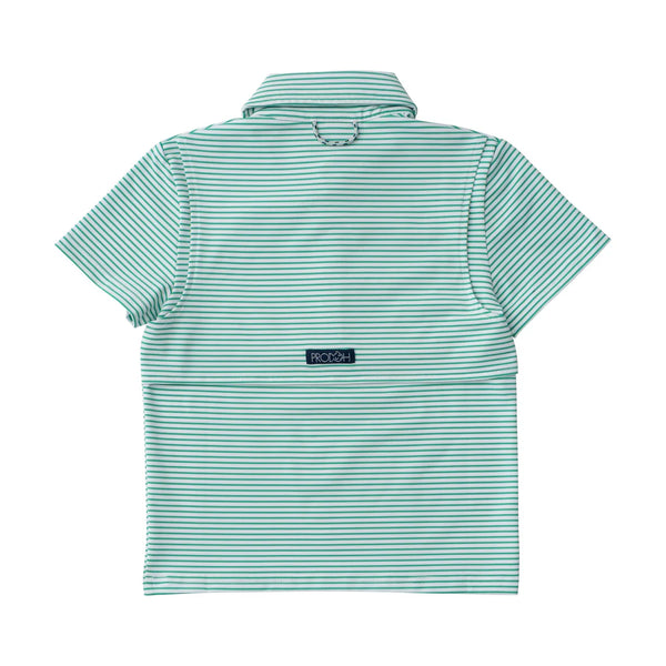 Pro Performance Polo, Simply Green Stripe