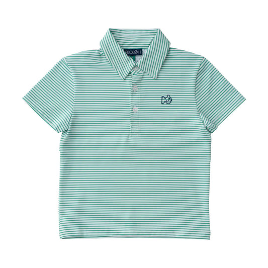 Pro Performance Polo, Simply Green Stripe - Magpies Paducah