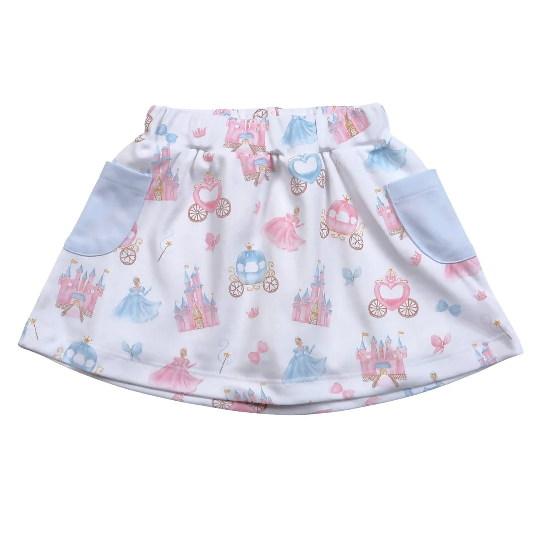 Princess & Castles Pima Skirt with Shorts - Magpies Paducah