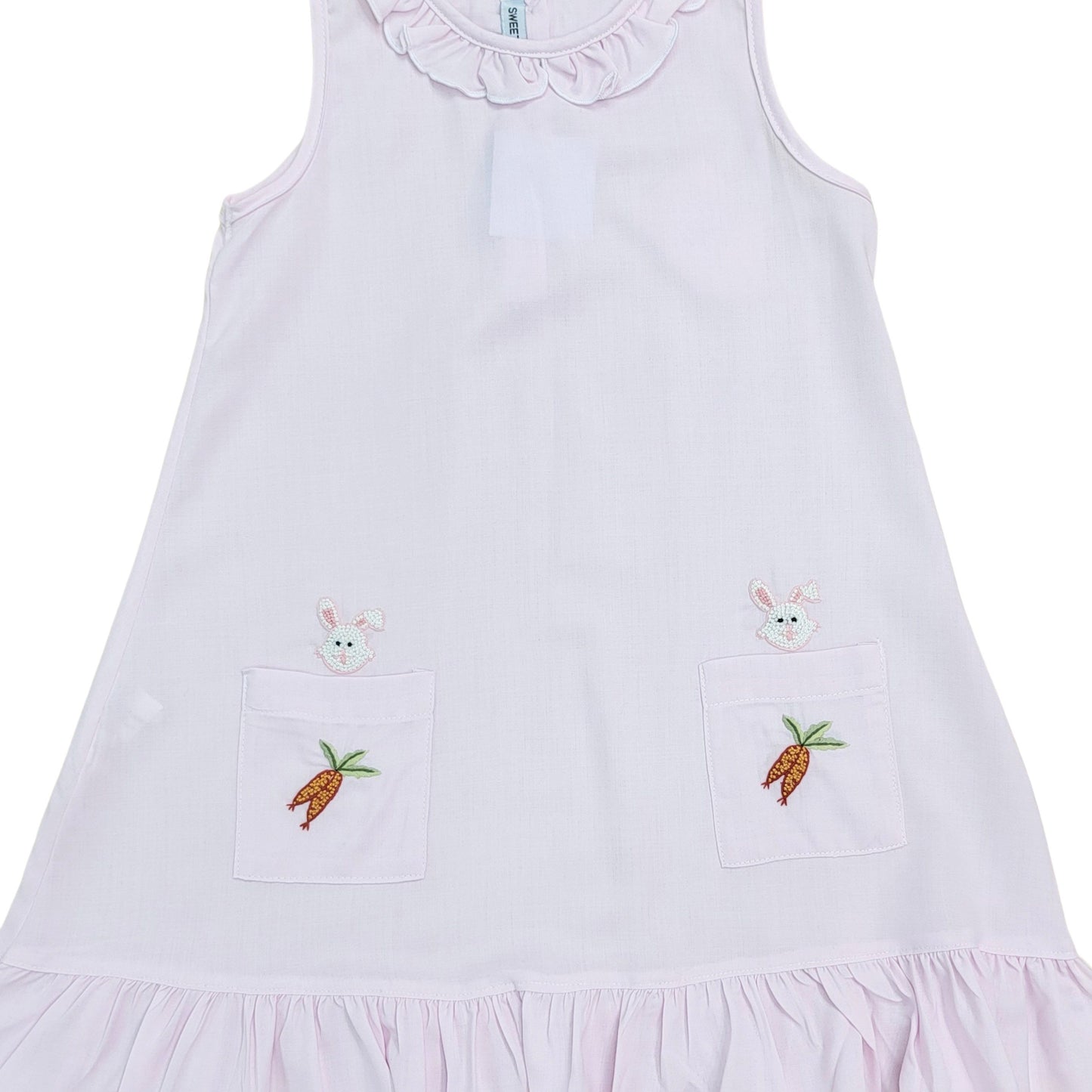 Embroidered Bunny & Carrot Nightgown - Magpies Paducah