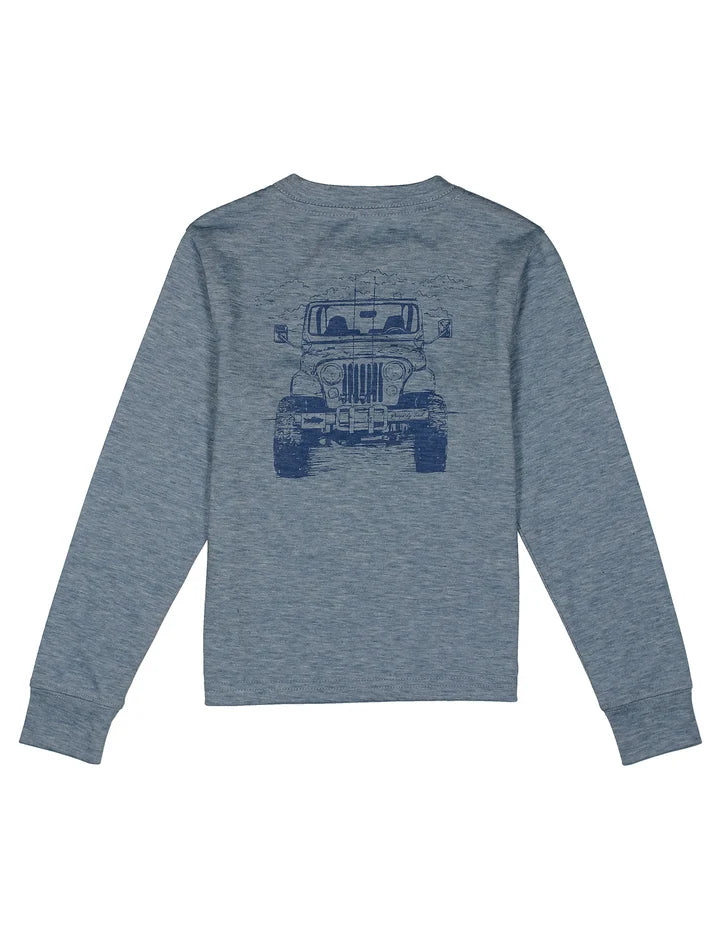 Portland Pocket Long Sleeve Tee, Ocean Road Runner