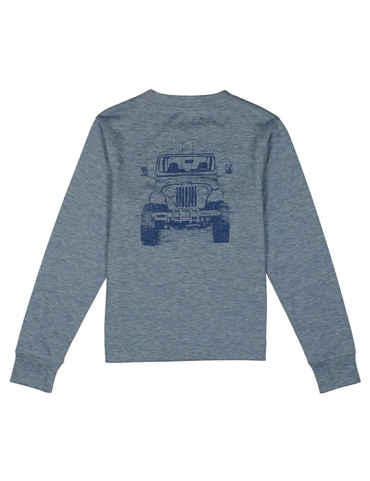Portland Pocket Long Sleeve Tee, Ocean Road Runner