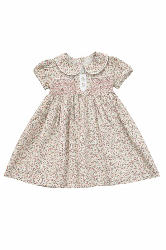 Samantha Floral Smocked Dress