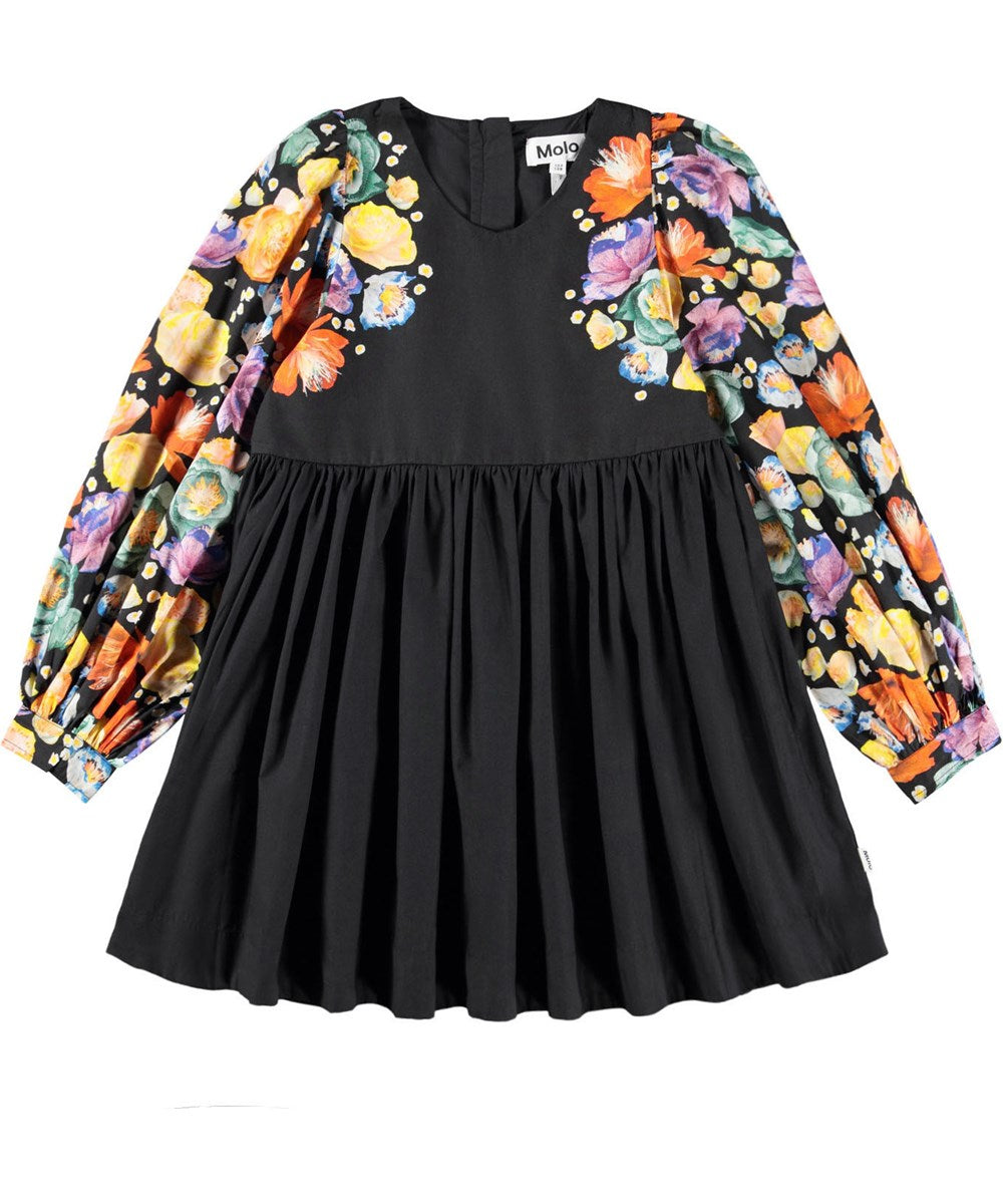 Cybil Dress, Rainbow Flowers - Magpies Paducah