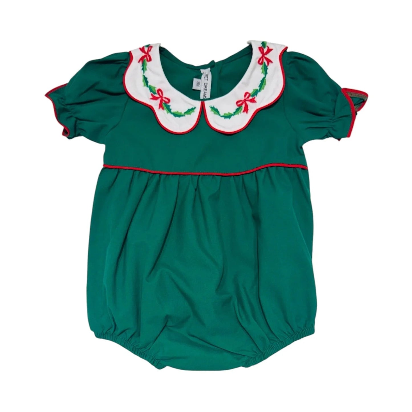 Scalloped Collar Bubble, Bow + Holly - Magpies Paducah