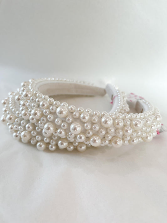 Padded Pearl Headband - Magpies Paducah