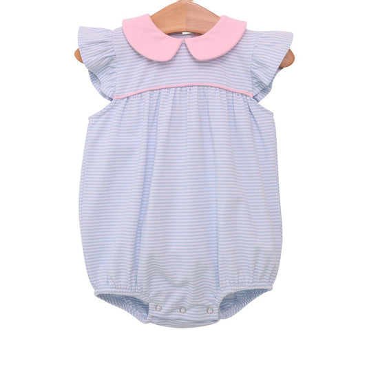 Genevieve Bubble, Light Blue Stripe & Light Pink - Magpies Paducah