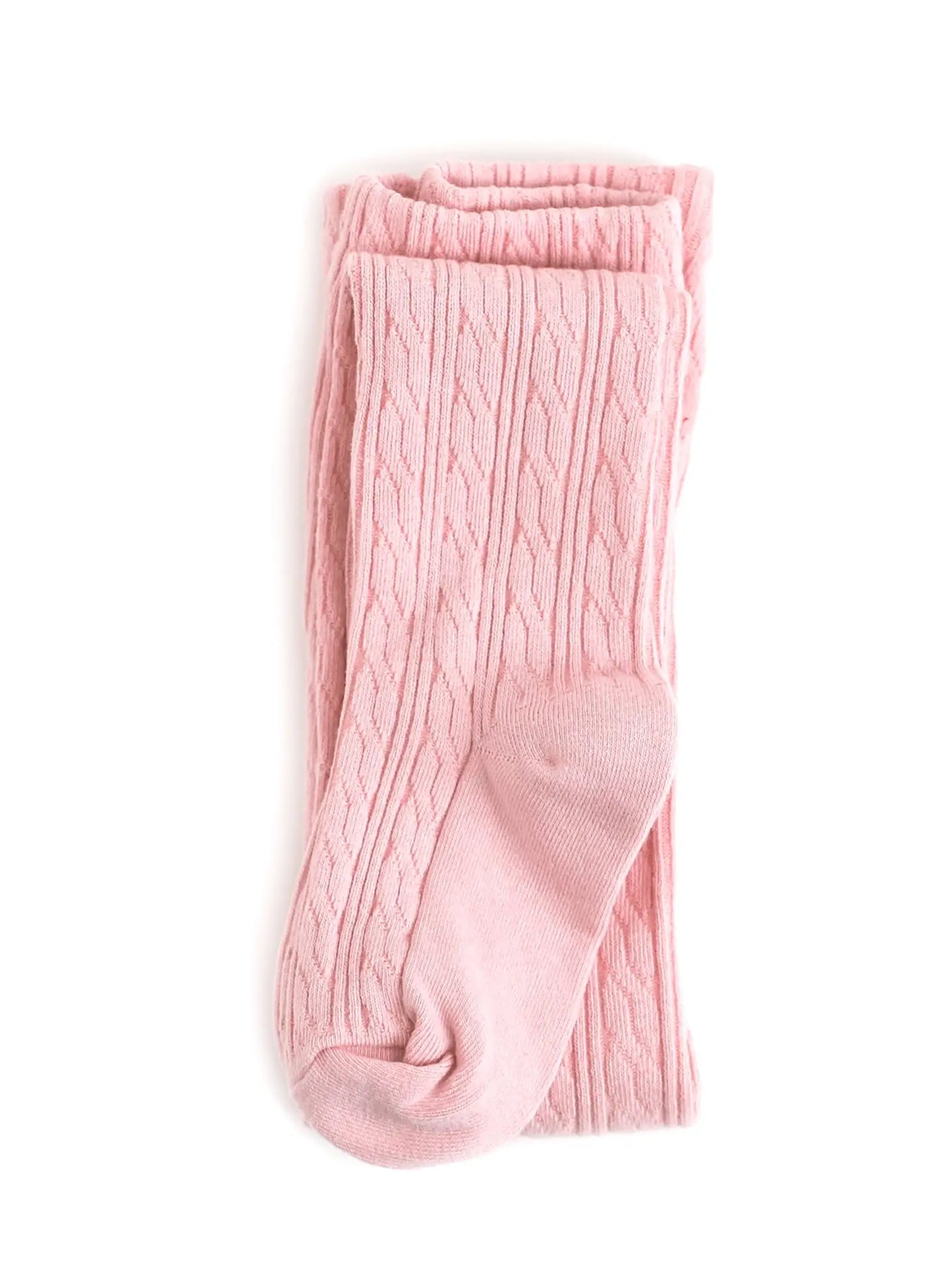 Quartz Pink Cable Knit Tights - Magpies Paducah