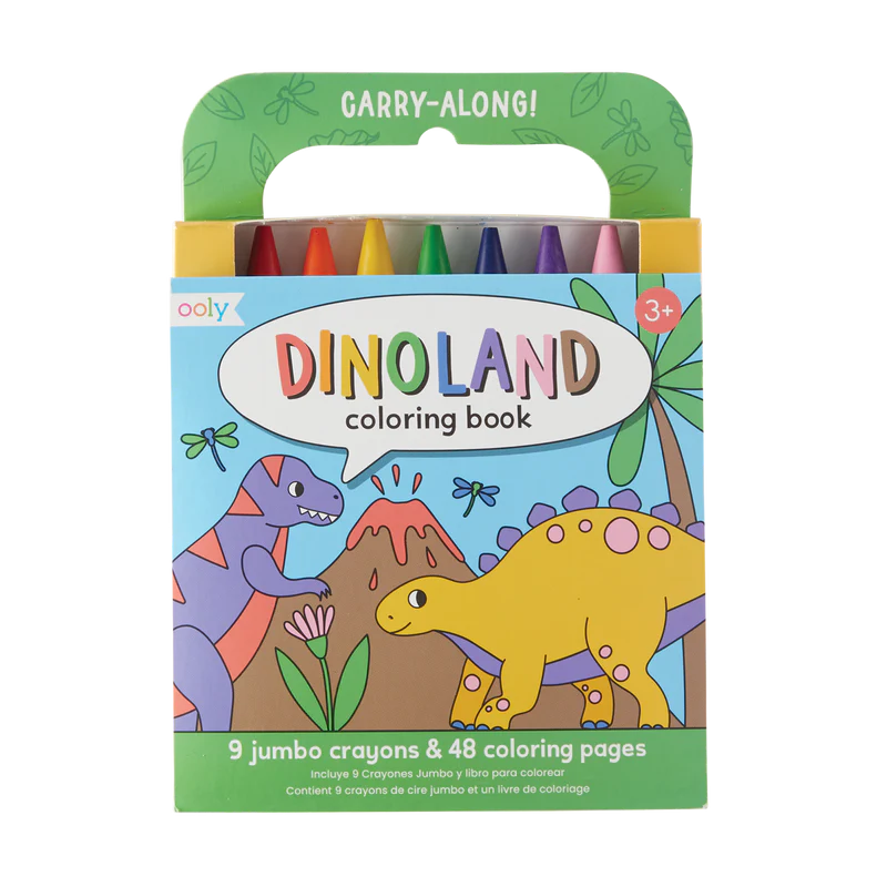 Carry Along Crayon & Coloring Book, Dinoland - Magpies Paducah