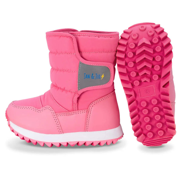 Toasty Dry Tall Puffy Winter Boots, Watermelon Pink - Magpies Paducah