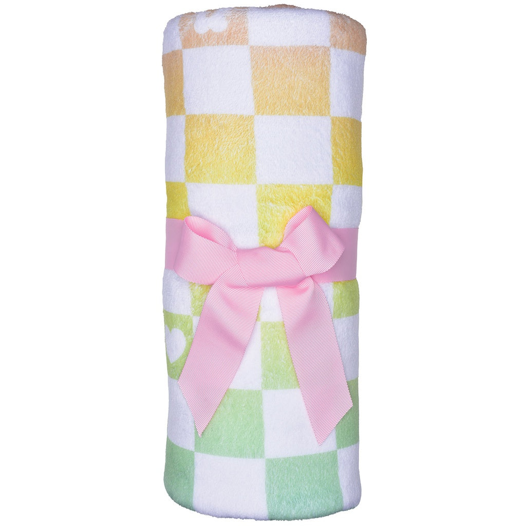 Ombre Checkerboard Plush Blanket - Magpies Paducah
