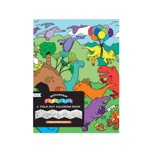 Picturesque Panorama Coloring Book - Dino Picnic Party - Magpies Paducah