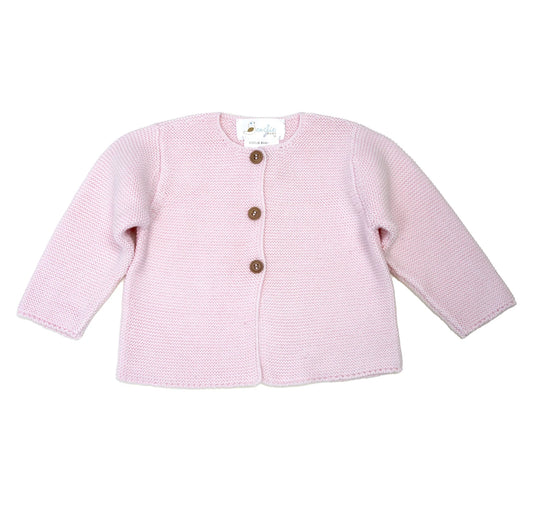 Classic Knit Jacket, Pink | 18m - Magpies Paducah