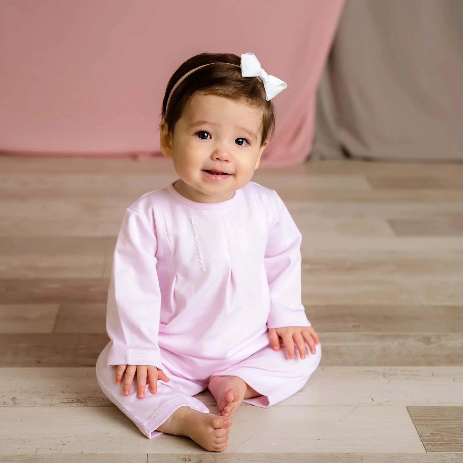 Layette One Piece, Pink - Magpies Paducah