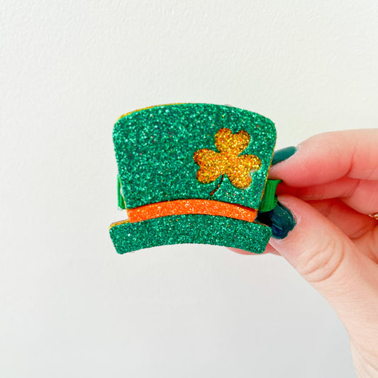 Large St. Patty Hat Hair Clip - Magpies Paducah