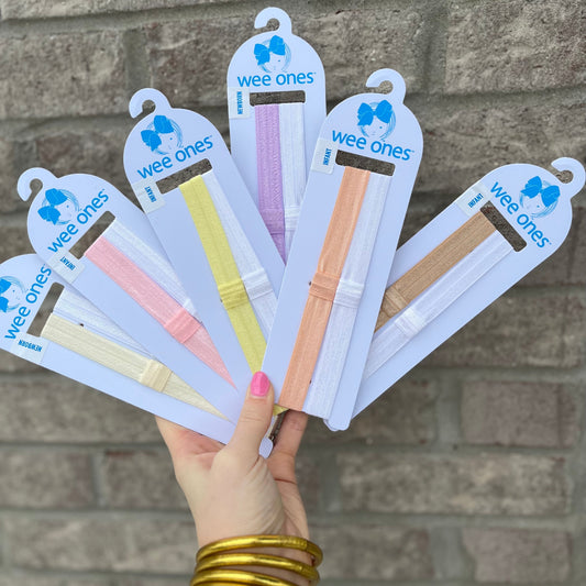 2 Add a Bow Elastic Baby Bands, (Assorted Colors & Sizes!) - Magpies Paducah