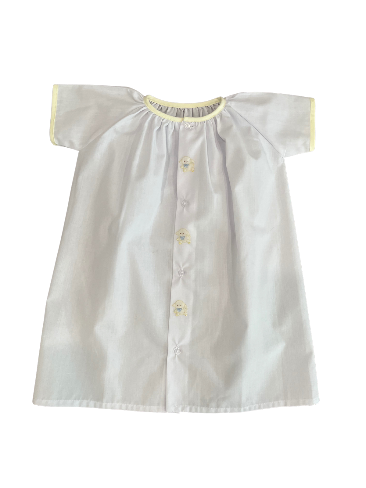White Daygown, Tiny Lambs | premie - Magpies Paducah