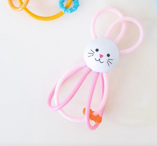 Zoo Winkel Bunny Teether, Pink - Magpies Paducah