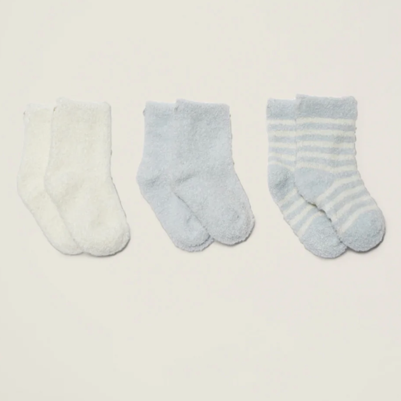 Cozychic Lite Infant Sock 3-pack, Blue - Magpies Paducah