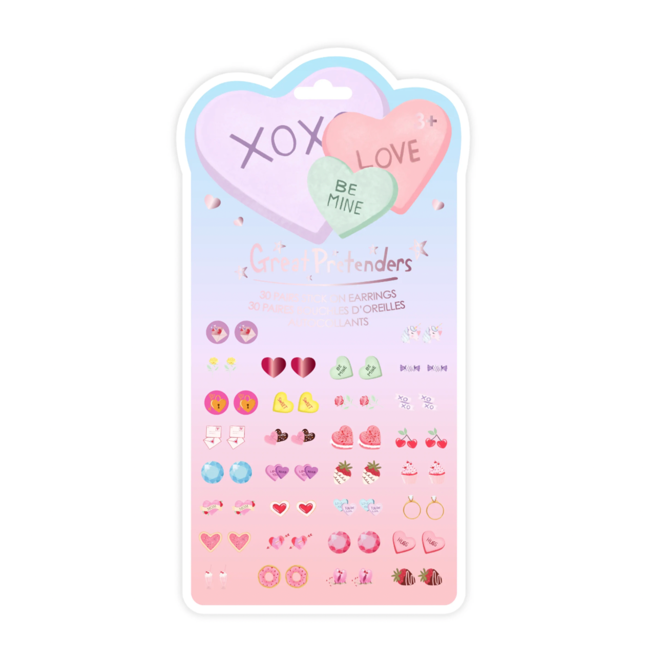 Candy Heart Sticker Earrings - Magpies Paducah