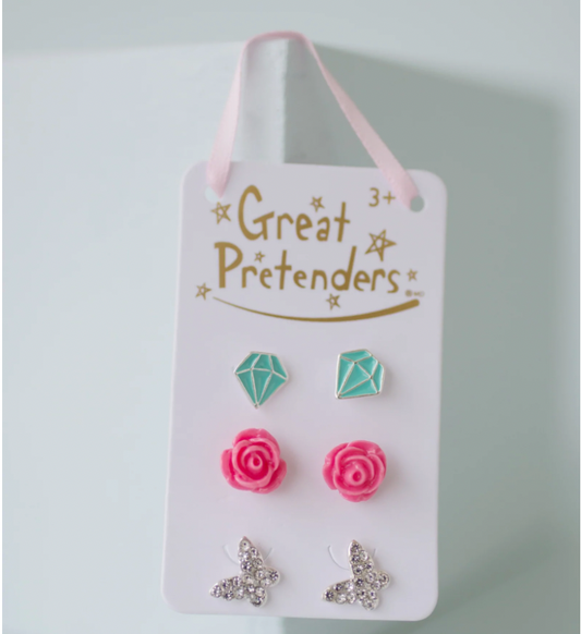 Boutique Rose Studded Earring Set - Magpies Paducah