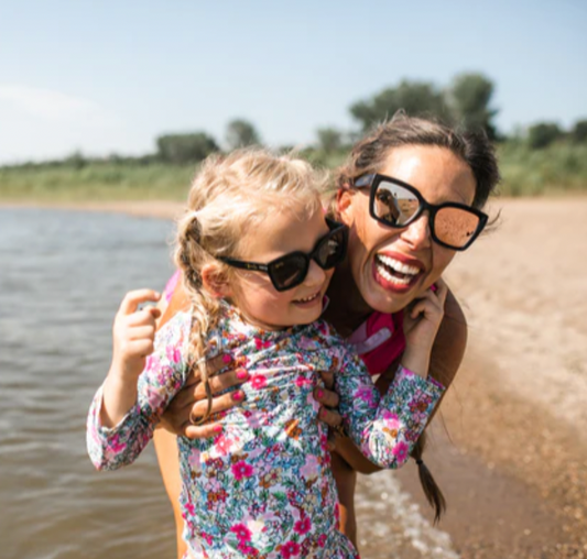 Adult Passport Sunny - Black, Pink Revo Lens - Magpies Paducah