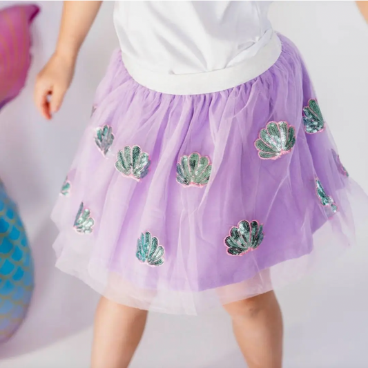 Seashell Tutu, Lavender | 6-8y - Magpies Paducah