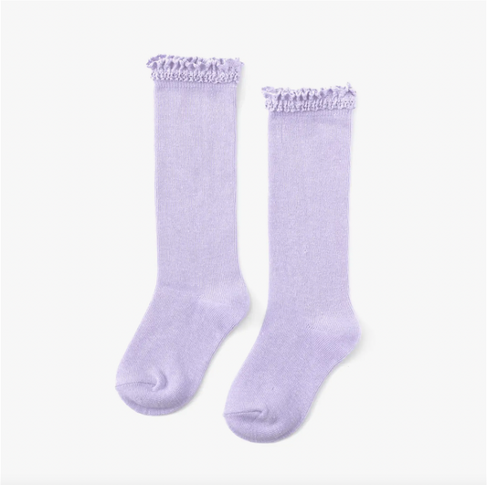 Pastel Lace Top Knee High (Asst. Colors!) - Magpies Paducah