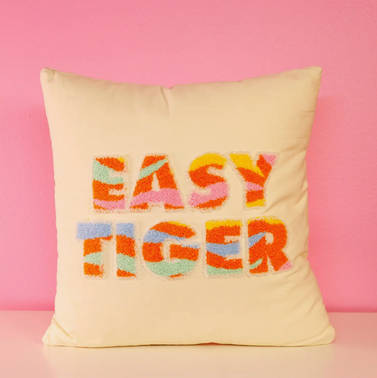 Square Hook Pillow, Easy Tiger - Magpies Paducah