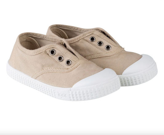 Berri Slip-On Tennis Shoe, Khaki - Magpies Paducah
