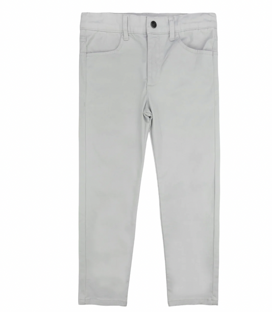 Skinny Twill Pant, Light Grey - Magpies Paducah