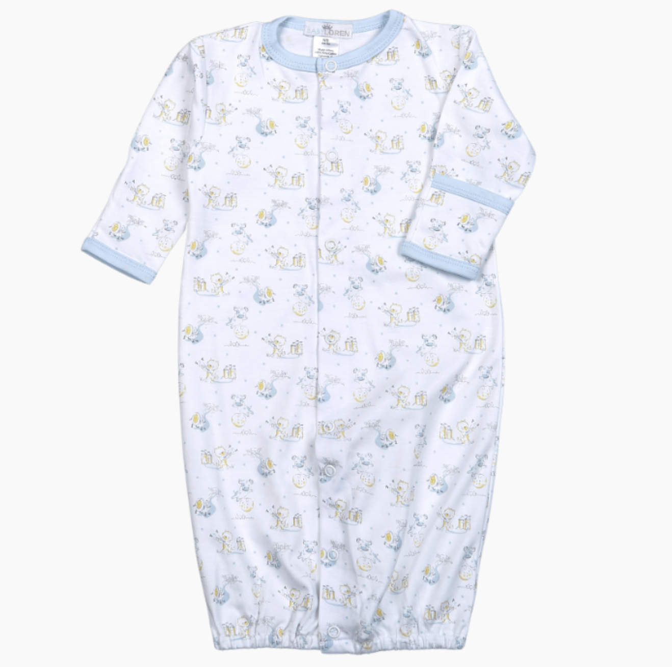 Nursery Rhymes Converter Gown, Blue | newborn - Magpies Paducah