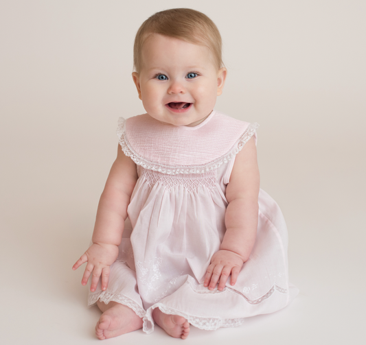 Vintage Sleeveless Pintucked Collar Dress, Pink - Magpies Paducah