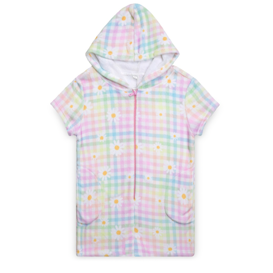 Daisy Gingham Plush Romper - Magpies Paducah