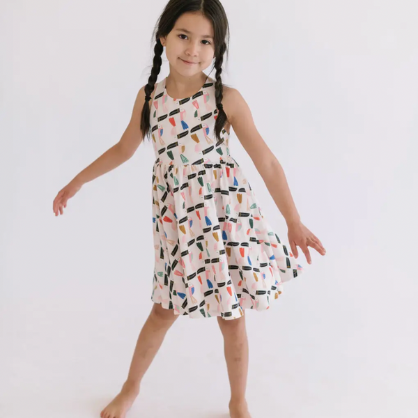 Sofia Swirl Dress, Toucan Play - Magpies Paducah
