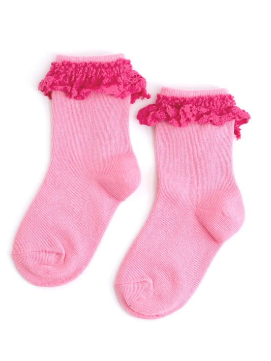 Double Bubble Lace Midi Sock - Magpies Paducah