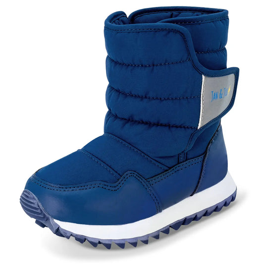 Toasty Dry Tall Puffy Winter Boots, Navy - Magpies Paducah